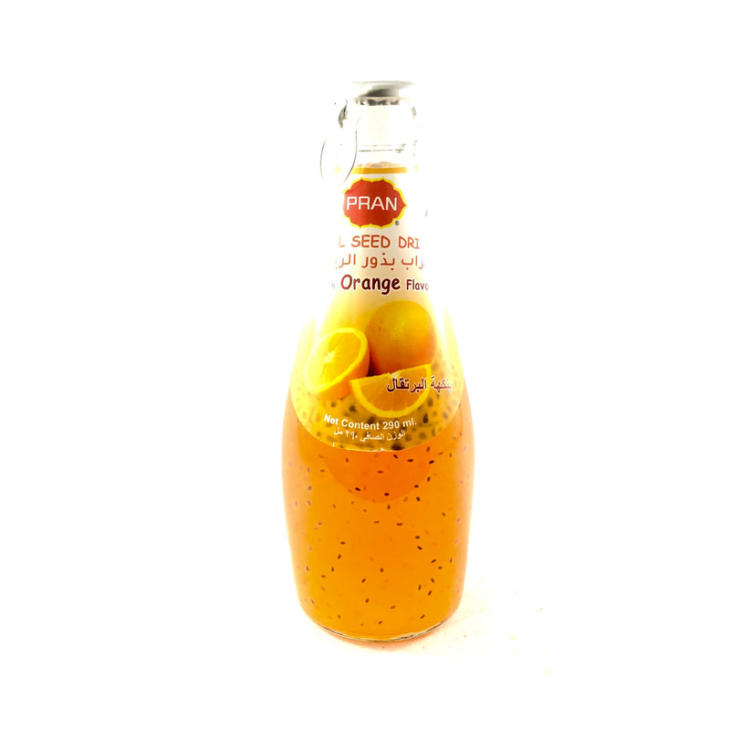 Basil Seed Drink with Orange Flavor